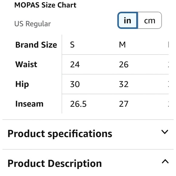 🩷 3/$15 Mopas Women's Ribbed Waistband Capri Length Orange Leggings, S/M, NWT - Picture 5 of 8